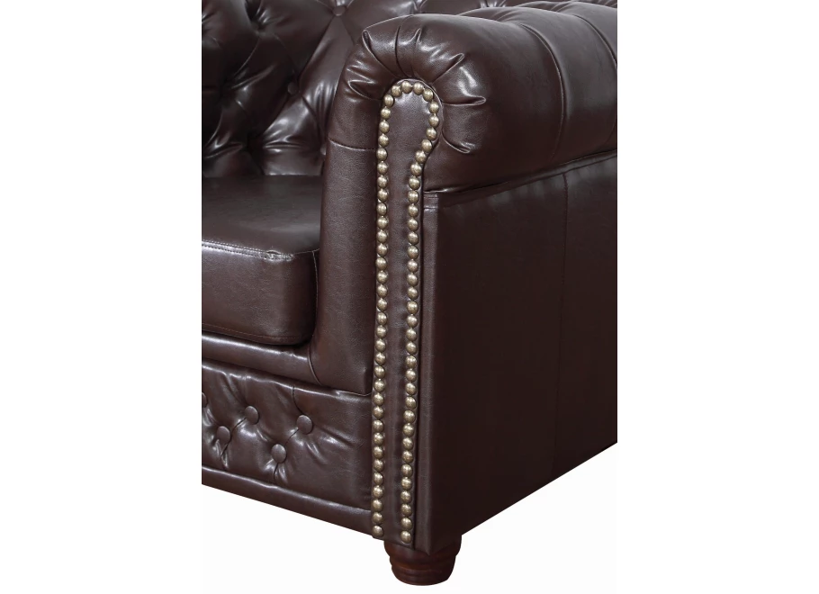 Sofa trzyosobowa z funkcją spania pikowana Chesterfield FELIX 3 Sofa trzyosobowa z funkcją spania pikowana Chesterfield FELIX 3