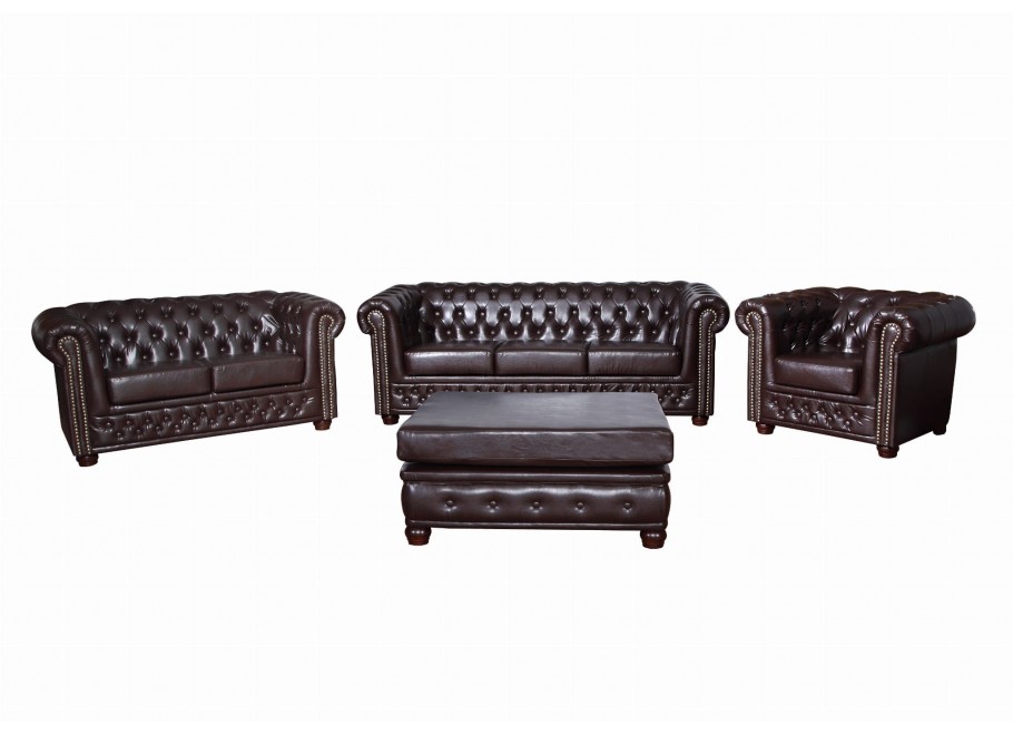 Puf pikowany Chesterfield 100x100 FELIX 5