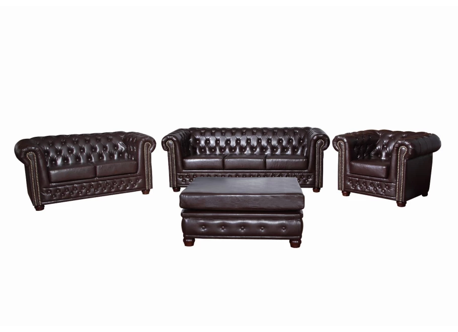 Puf pikowany Chesterfield 100x100 FELIX