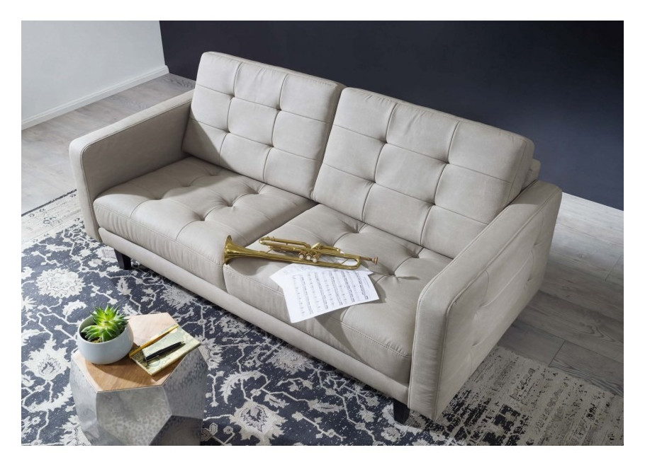 Sofa dwuosobowa klasyczna pikowana, na wysokich nóżkach Marino 4
