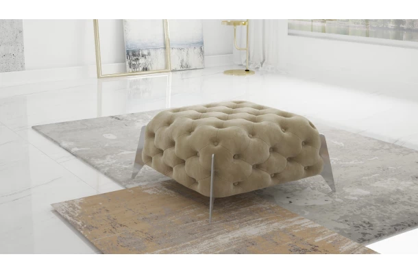 Puf pikowany Chesterfield 80x80 KALIFORNIA - design i funkcjonalnosc w parze