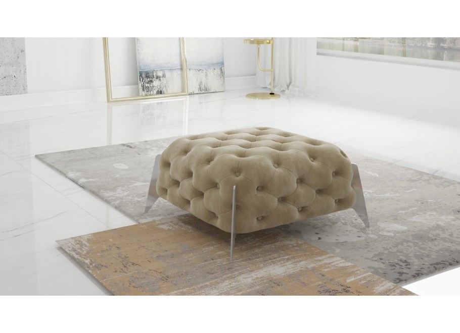 Puf pikowany Chesterfield 80x80 KALIFORNIA 14