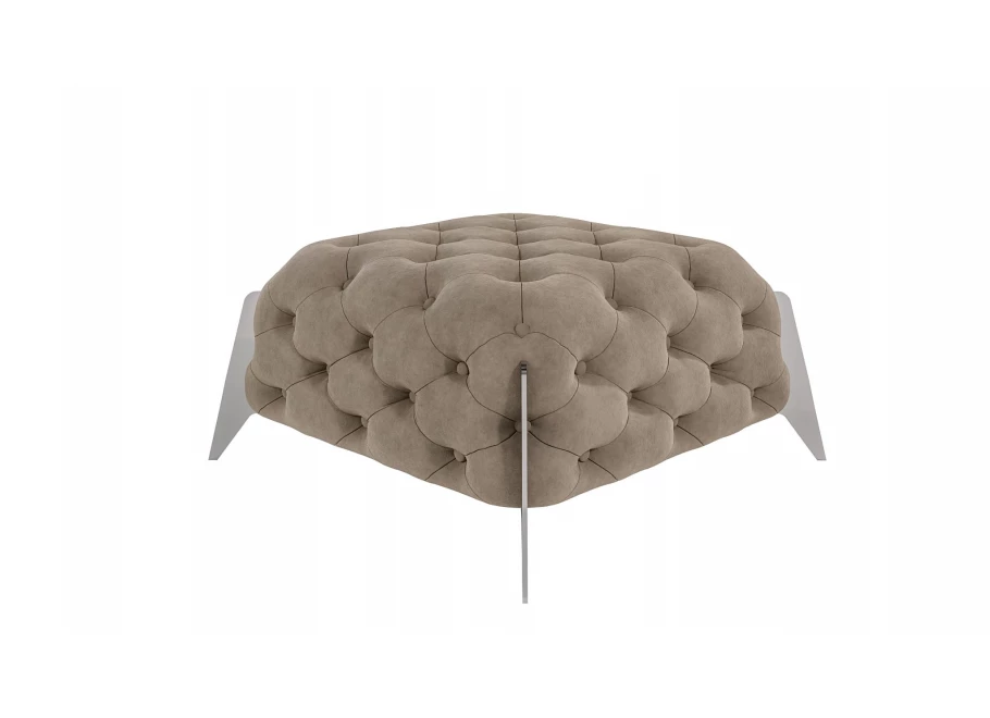 Puf pikowany Chesterfield 80x80 KALIFORNIA