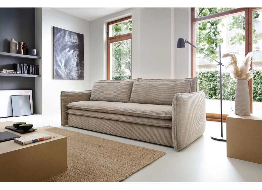 Sofa trzyosobowa z funkcją spania klasyczna Tina Slim