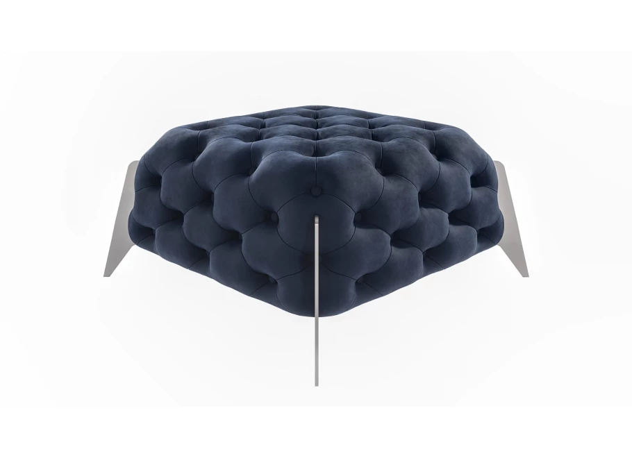 Puf pikowany Chesterfield 80x80 KALIFORNIA
