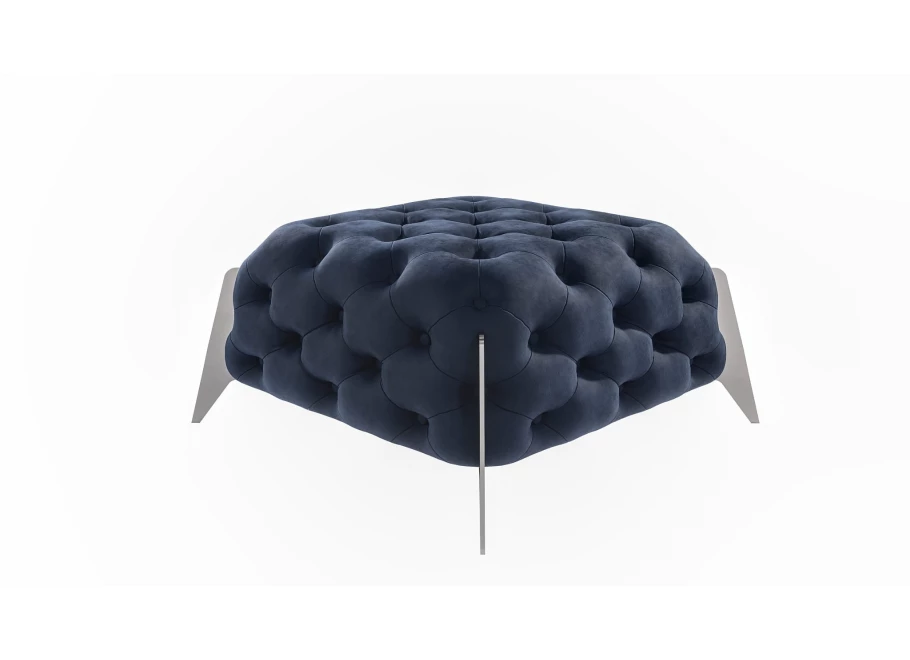 Puf pikowany Chesterfield 80x80 KALIFORNIA