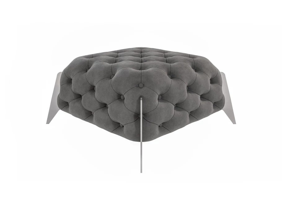 Puf pikowany Chesterfield 80x80 KALIFORNIA