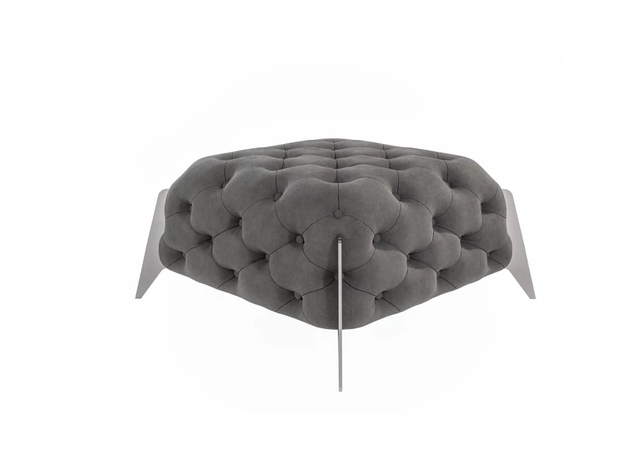 Puf pikowany Chesterfield 80x80 KALIFORNIA