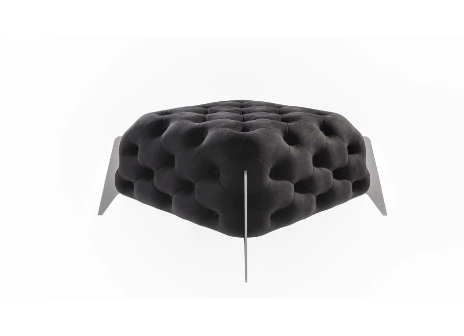 Puf pikowany Chesterfield 80x80 KALIFORNIA