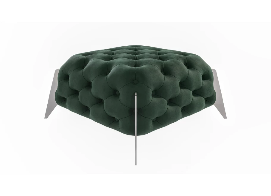 Puf pikowany Chesterfield 80x80 KALIFORNIA