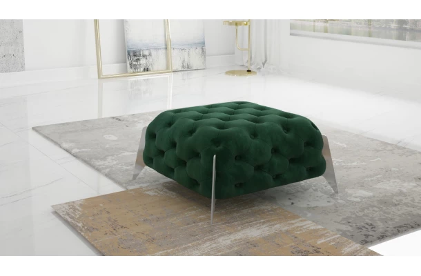 Puf pikowany Chesterfield 80x80 KALIFORNIA - design i funkcjonalnosc w parze