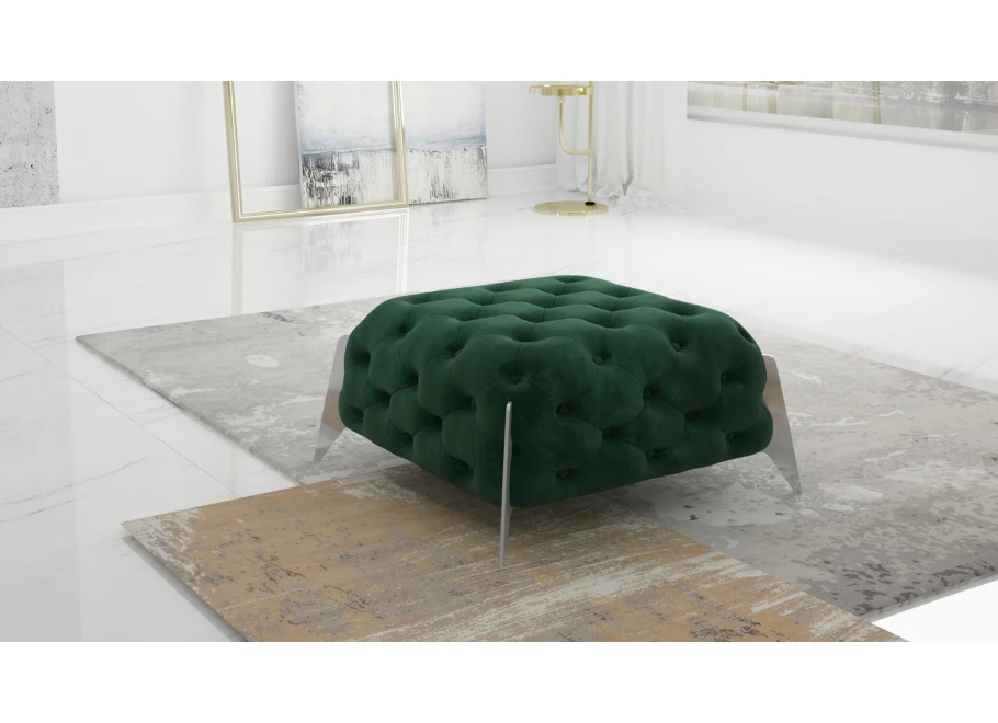 Puf pikowany Chesterfield 80x80 KALIFORNIA