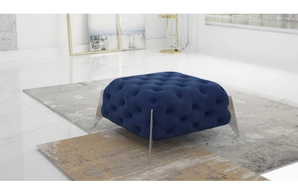 Puf pikowany Chesterfield 80x80 KALIFORNIA - design i funkcjonalnosc w parze