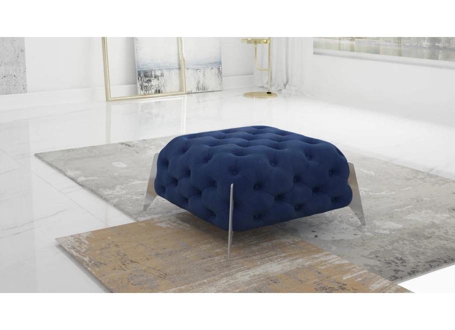Puf pikowany Chesterfield 80x80 KALIFORNIA