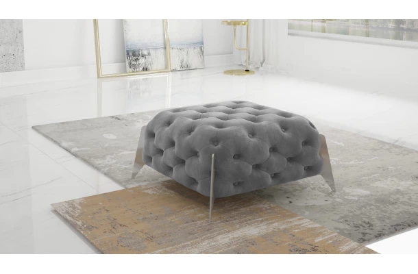 Puf pikowany Chesterfield 80x80 KALIFORNIA - design i funkcjonalnosc w parze