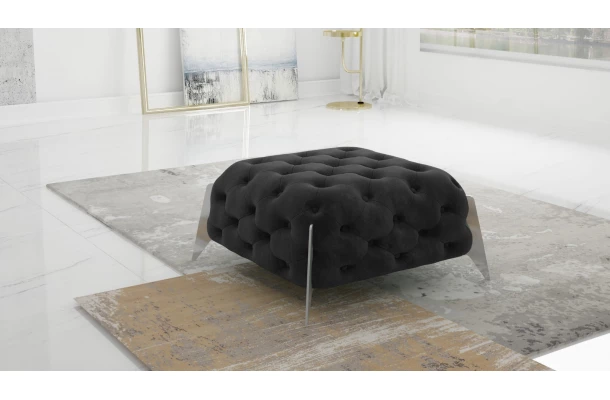 Puf pikowany Chesterfield 80x80 KALIFORNIA - design i funkcjonalnosc w parze
