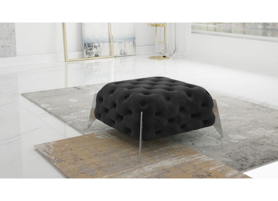 Puf pikowany Chesterfield 80x80 KALIFORNIA 17