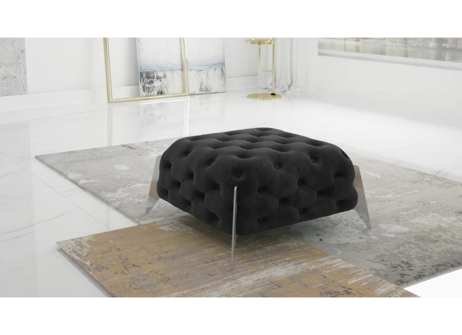 Puf pikowany Chesterfield 80x80 KALIFORNIA
