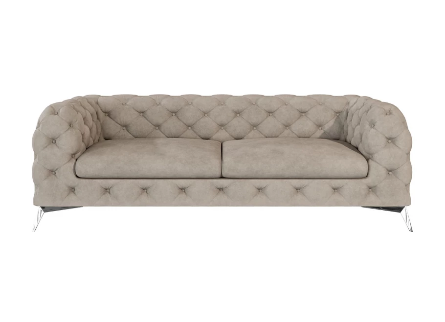 Sofa trzyosobowa  pikowana glamour Chesterfield TEO 2,5