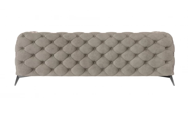 Sofa trzyosobowa  pikowana glamour Chesterfield TEO 2,5 - wygodne