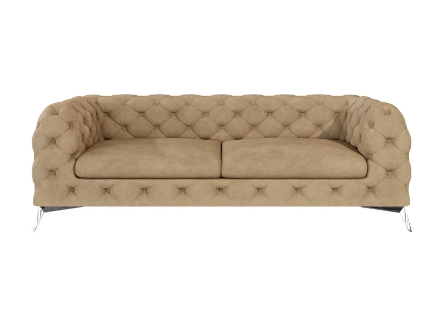 Sofa trzyosobowa  pikowana glamour Chesterfield TEO 2,5