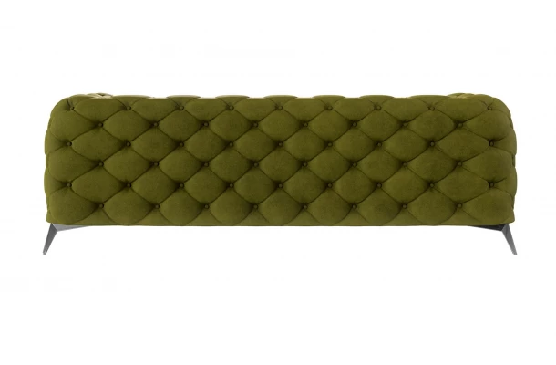 Sofa trzyosobowa  pikowana glamour Chesterfield TEO 2,5 - wypoczynkowe
