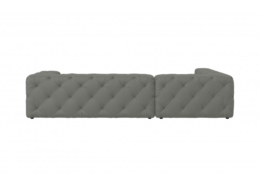 BENTLEY narożnik glamour – szary odcień, wygodny mebel do dużego salonu 6