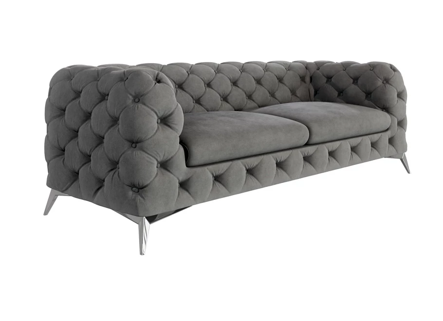 Sofa trzyosobowa  pikowana glamour Chesterfield TEO 2,5