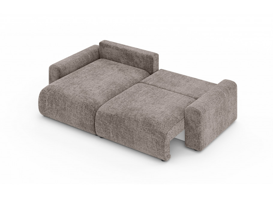 Narożnik czteroosobowy Cleo small – brązowy narożnik z funkcją spania do salonu 3