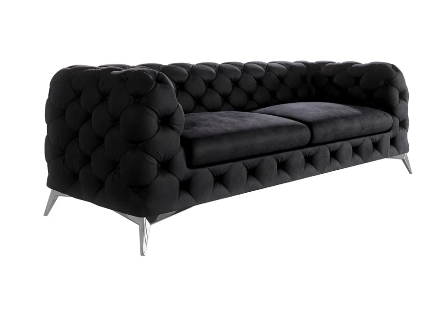 Sofa trzyosobowa  pikowana glamour Chesterfield TEO 2,5