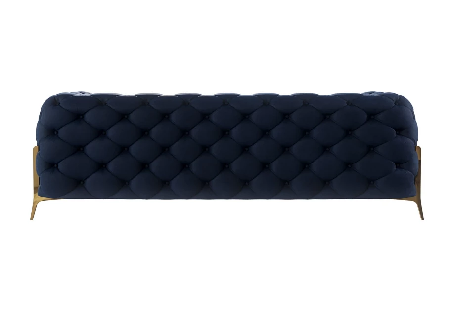 Sofa trzyosobowa pikowana glamour Chesterfield TEO HIGH 2,5