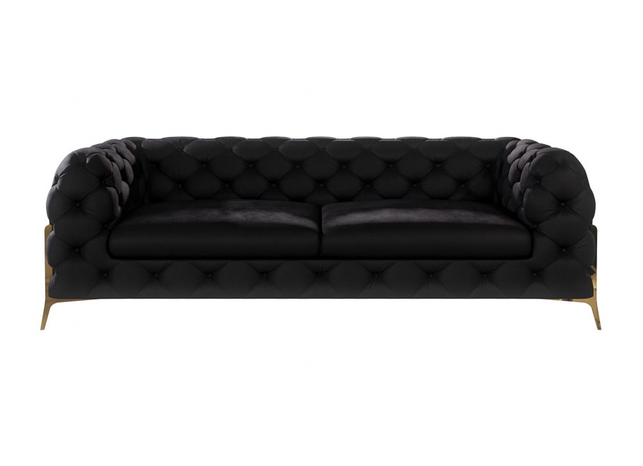 Sofa trzyosobowa pikowana glamour Chesterfield TEO HIGH 2,5 9
