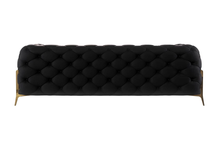 Sofa trzyosobowa pikowana glamour Chesterfield TEO HIGH 2,5