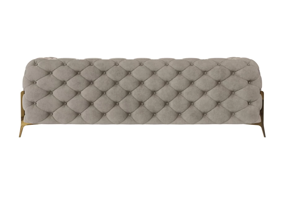 Sofa trzyosobowa pikowana glamour Chesterfield TEO HIGH 2,5