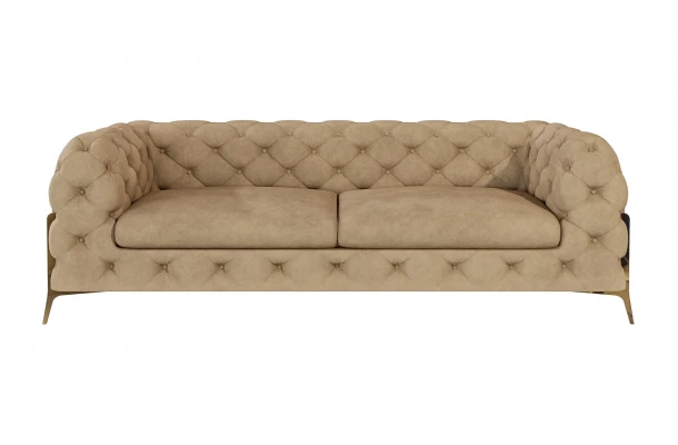 Sofa trzyosobowa pikowana glamour Chesterfield TEO HIGH 2,5 - design i funkcjonalnosc w parze