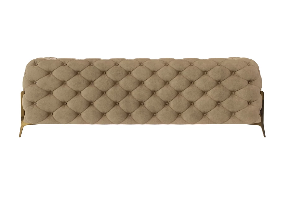Sofa trzyosobowa pikowana glamour Chesterfield TEO HIGH 2,5