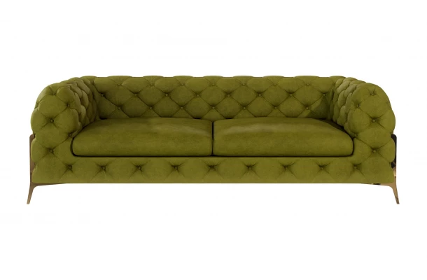 Sofa trzyosobowa pikowana glamour Chesterfield TEO HIGH 2,5 - design i funkcjonalnosc w parze