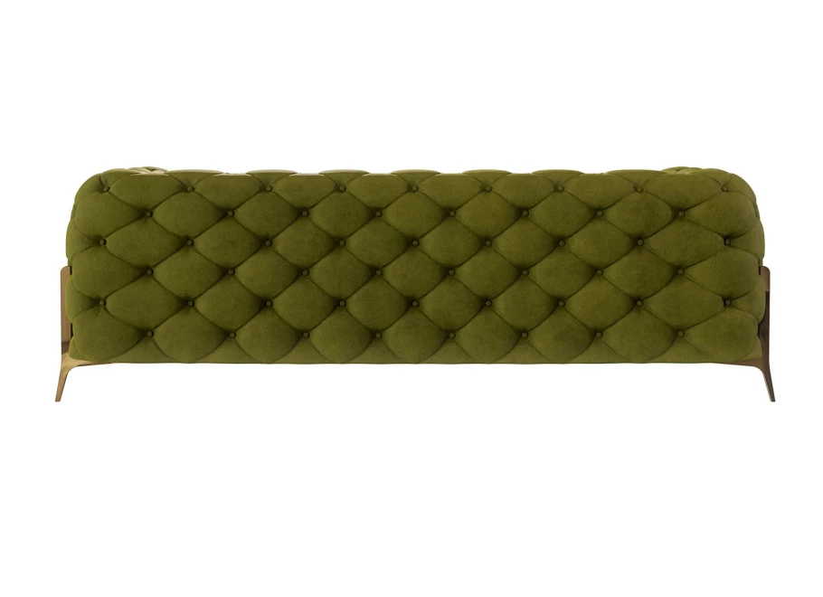 Sofa trzyosobowa pikowana glamour Chesterfield TEO HIGH 2,5