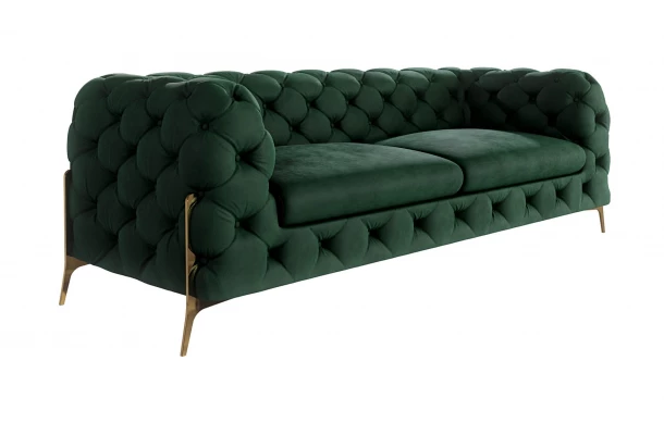 Sofa trzyosobowa pikowana glamour Chesterfield TEO HIGH 2,5 - design i funkcjonalnosc w parze