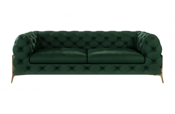 Sofa trzyosobowa pikowana glamour Chesterfield TEO HIGH 2,5 - design i funkcjonalnosc w parze