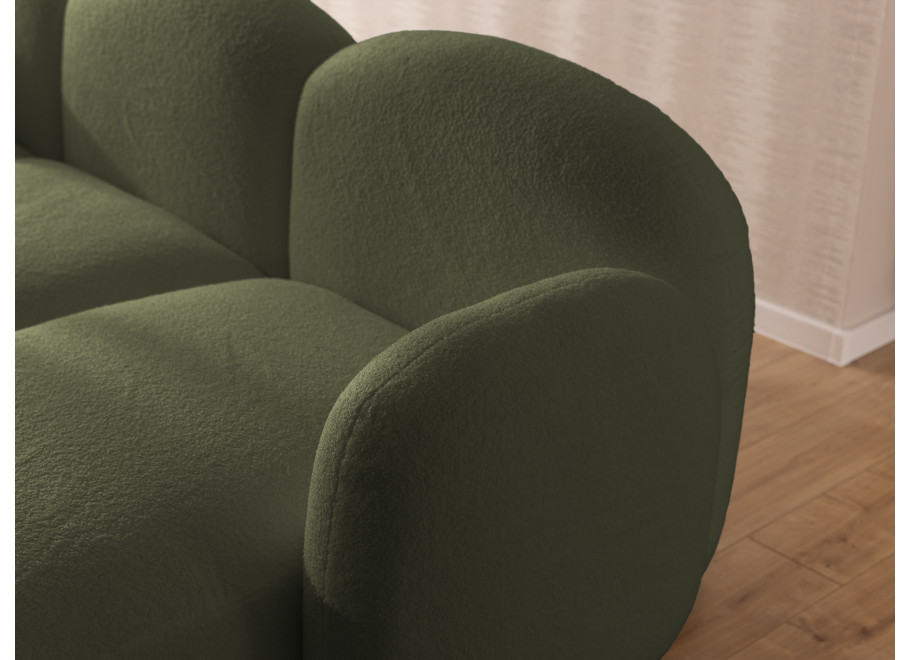 Komfortowy narożnik Bloop U-kształtny w kolorze zielonym do salonu 5