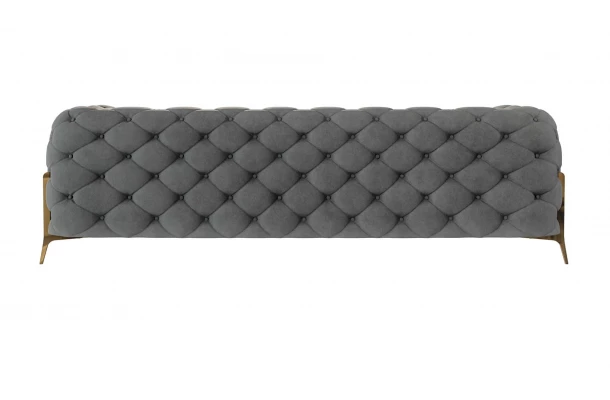 Sofa trzyosobowa pikowana glamour Chesterfield TEO HIGH 3 - design i funkcjonalnosc w parze