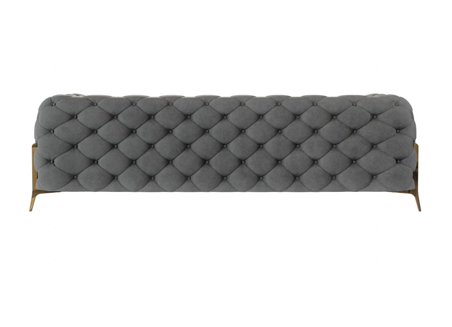 Sofa trzyosobowa pikowana glamour Chesterfield TEO HIGH 3 11