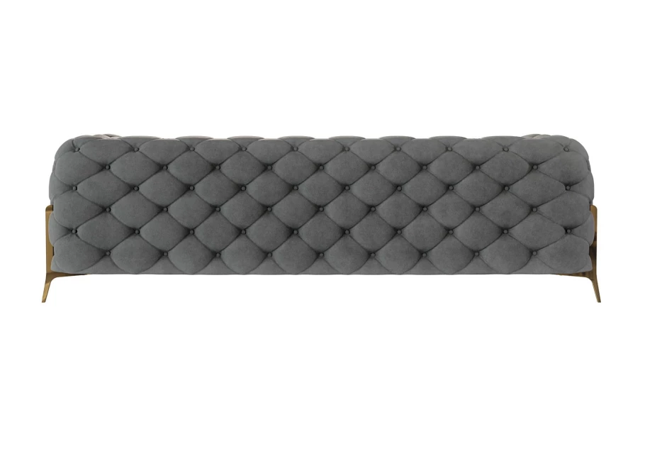 Sofa trzyosobowa pikowana glamour Chesterfield TEO HIGH 3