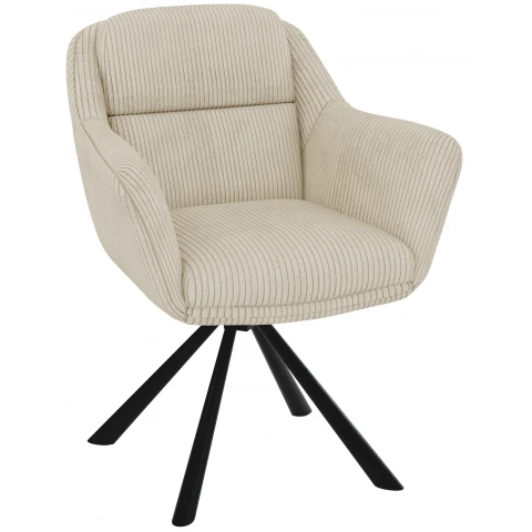 Krzesło tapicerowane obrotowe beżowe Kado