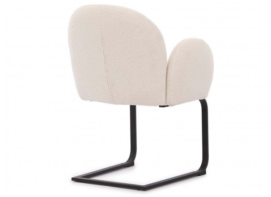 Krzesło tapicerowane białe Bari 7