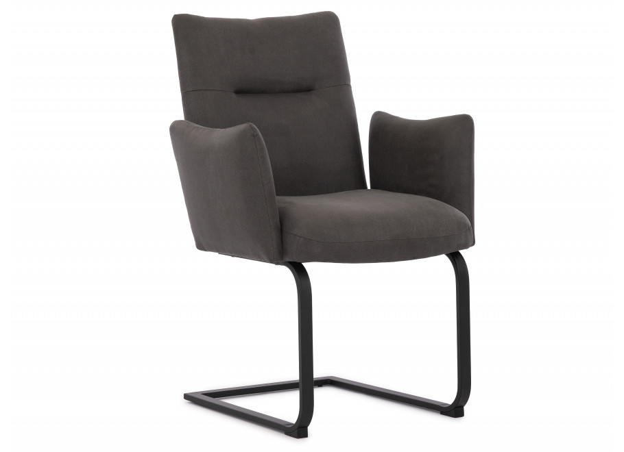 Krzesło tapicerowane antracytowe Kato 1