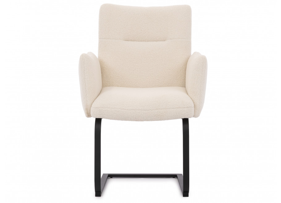 Dwa krzesła tapicerowane białe Kato 5