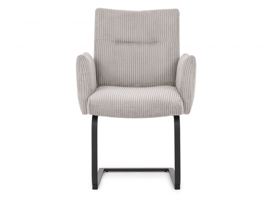 Krzesło tapicerowane jasnoszare Kato 1