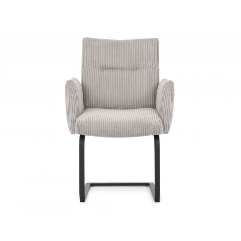 Krzesło tapicerowane jasnoszare Kato